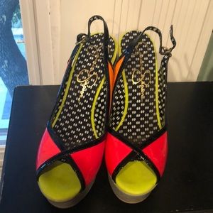 Multi colored Sandals by Jessica Simpson